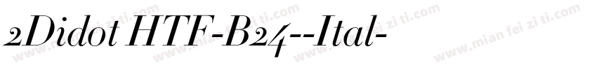 2Didot HTF-B24--Ital字体转换